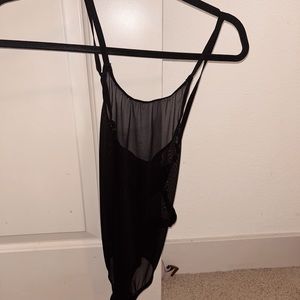 Free people criss cross lingerie bodysuit